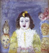 James Ensor The Girl with Masks oil painting